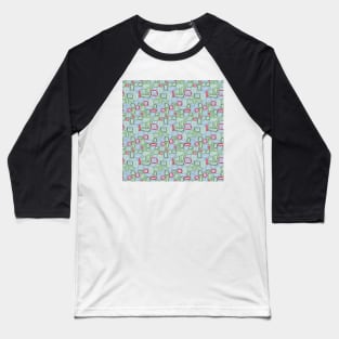 Abstract Blue Baseball T-Shirt